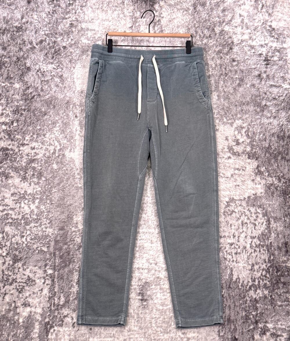 Buck Mason Sweatpants Large Mens Washed Gray Loopback Drawstring